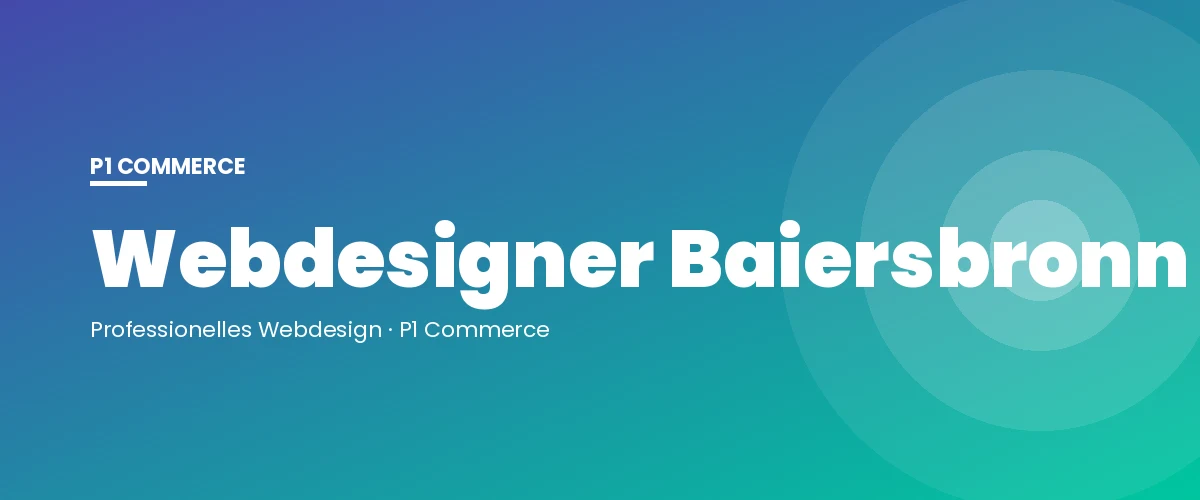 Webdesigner Baiersbronn – P1 Commerce Webagentur